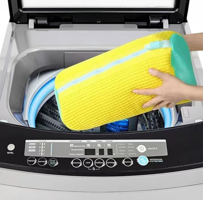 Fachoige Laundry Shoe Bags for Washing Machine,4Pcs Shoe Washing Bag Shoe Laundry Bag for Washer and Dryer Reusable Shoe Washing Bags Shoe Washing Machine Bag (Yellow-4Pcs) - Image 3